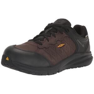KEEN Utility Mens Vista Energy Plus Composite Toe Waterproof Work Shoes 7 Brown